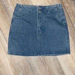 Missguided blue denim jean mini skirt NWT size 4